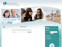 Tablet Screenshot of educationtrainingsolutions.com